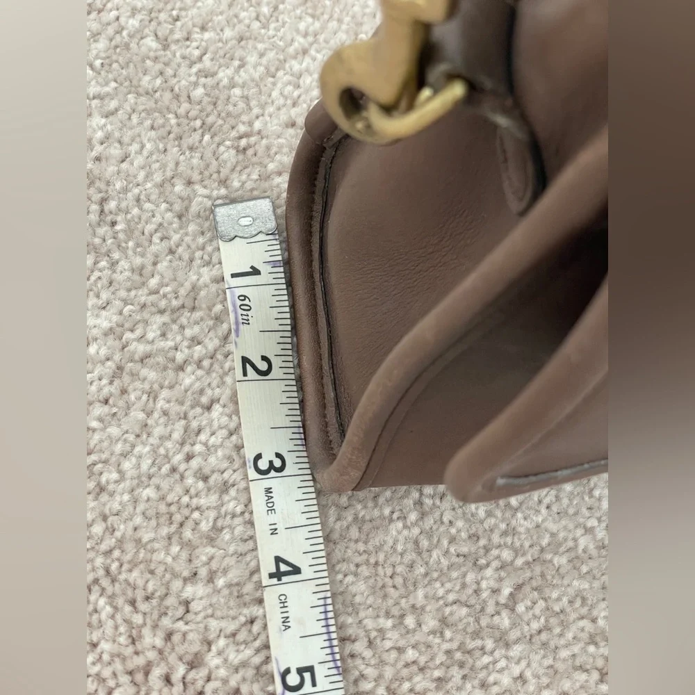 Coach vintage mocha brown leather court bag 9870